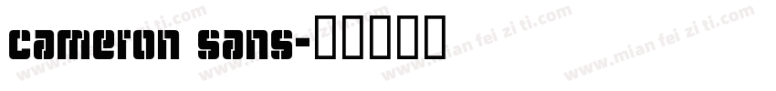 cameron sans字体转换